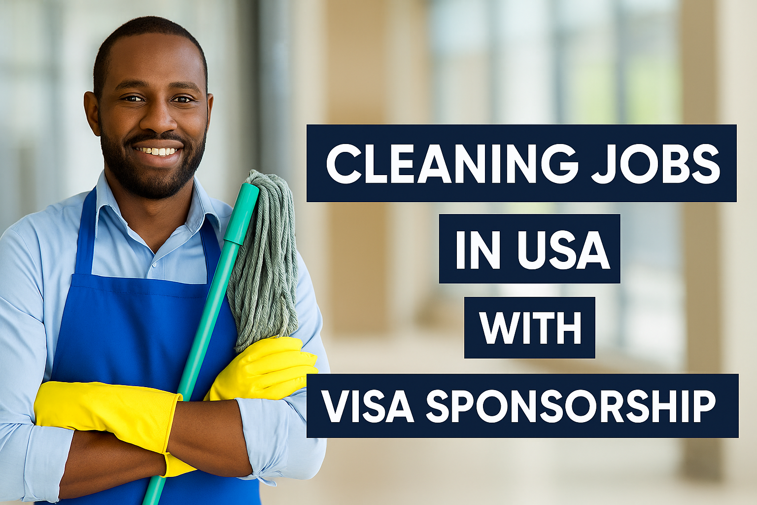 Cleaning Jobs In USA For Foreigners With Visa Sponsorship