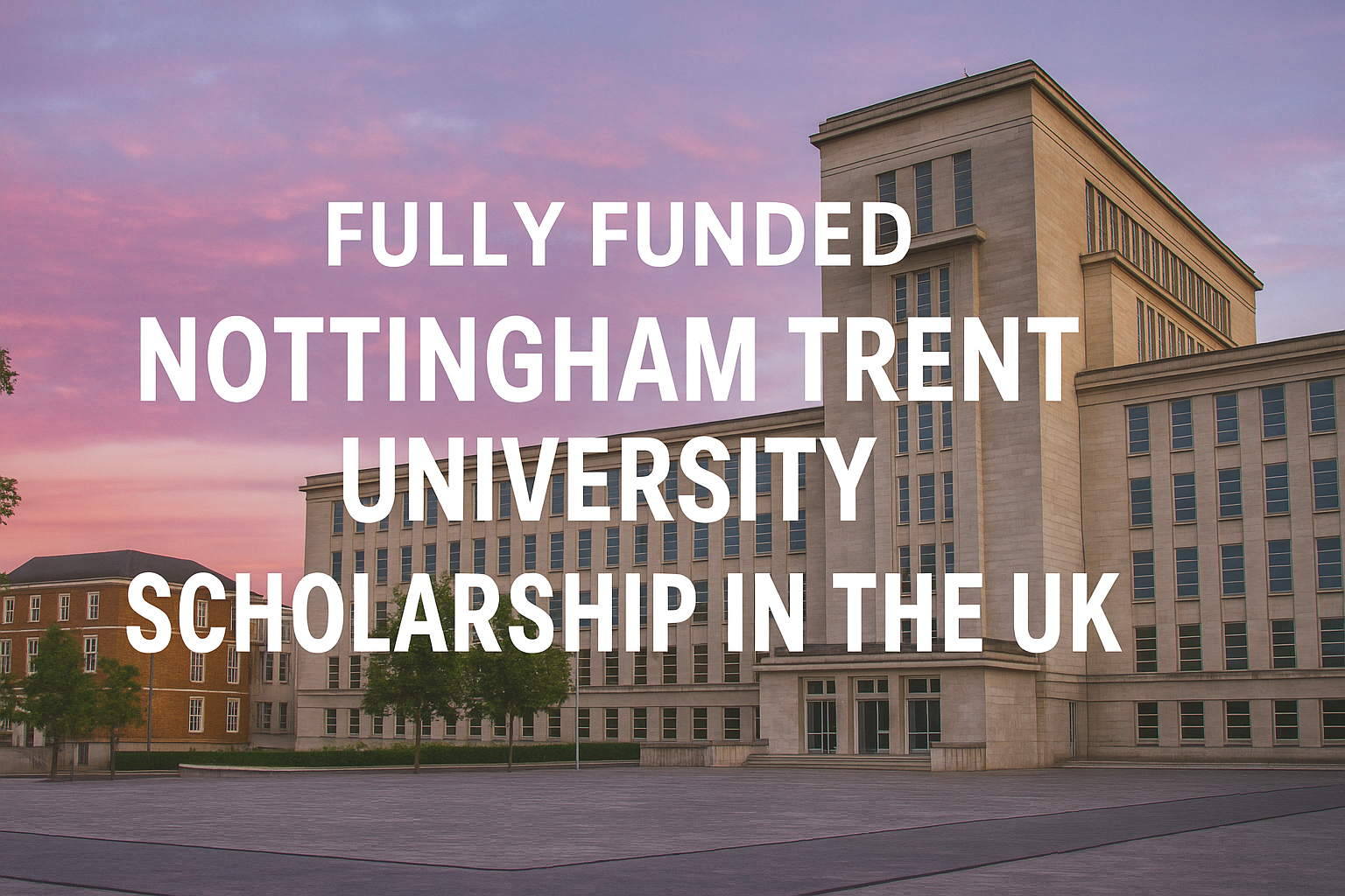 University of Nottingham Trent University entirely funded in the United Kingdom